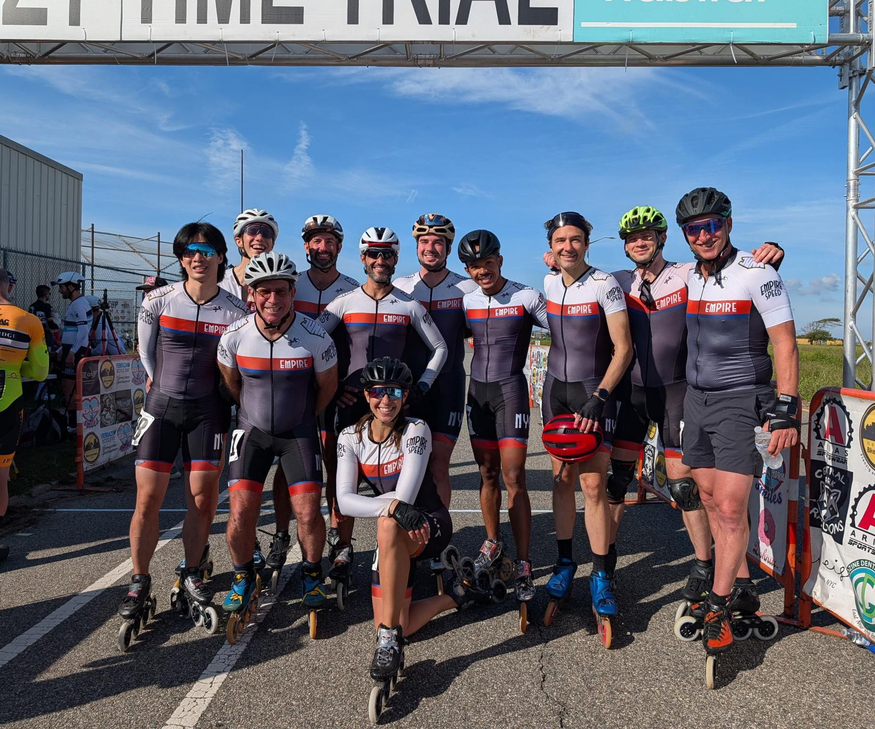 Empire Speedskaters after the 2026 Breezy 10k